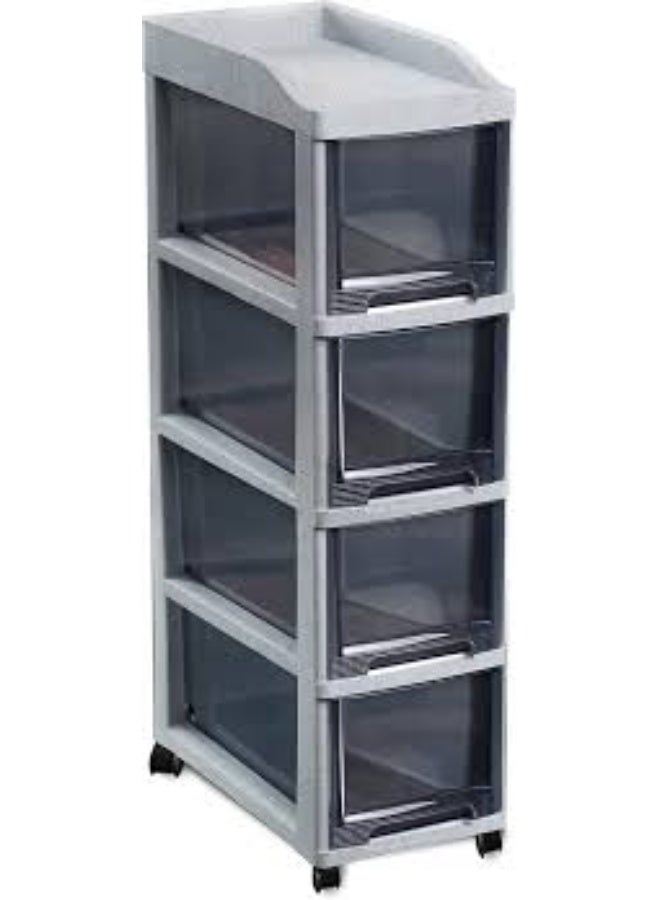 تربو بلاستيك بيور – درج متعدد مع عجلات للحركة السهلة - Image 1